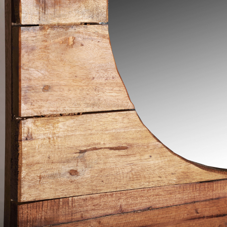 Oglinda lemn mahogany etnica|Decoratiuni perete premium [1]