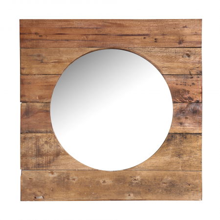 MEGA PROMOTII - Oglinda lemn mahogany etnica|Decoratiuni perete premium