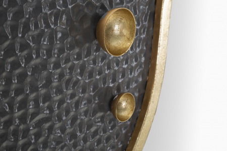 Oglinda Perete Art, Metal Gri-Auriu - CreativDeco.ro [2]