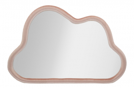 Oglinzi - Oglinda perete Cloud, catifea roz