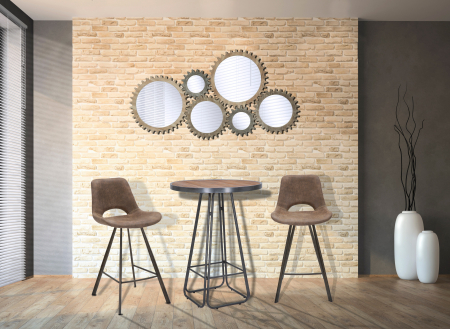 Oglinda perete Ingranaggio, MDF, lemn/natur [6]