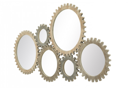 Oglinda perete Ingranaggio, MDF, lemn/natur [3]