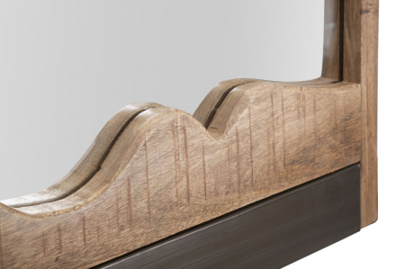 Oglinda perete rama lemn natural rustica CreativDeco [2]