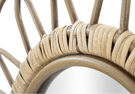 Oglinda perete Panama, ratan, natural [3]