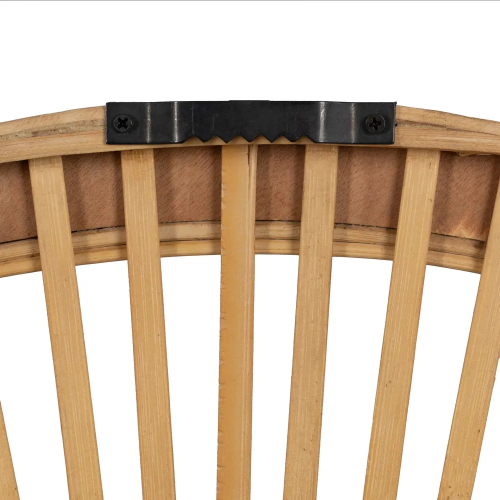 Oglinda perete rotunda Bamboo, bambus natural [5]