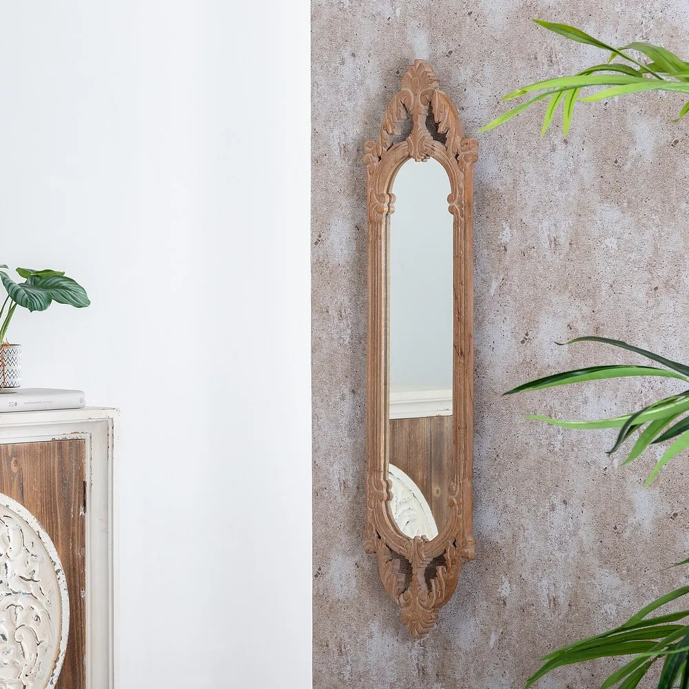 Oglinda Perete Sculptata, Lemn mango - CreativDeco.ro [1]