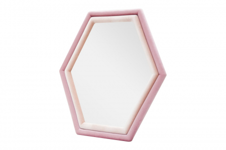 Oglinda perete Tony, catifea roz - creativdeco.ro [2]