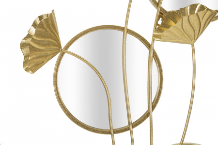 Oglinda perete Triple Flow, metal auriu - creativdeco.ro [3]