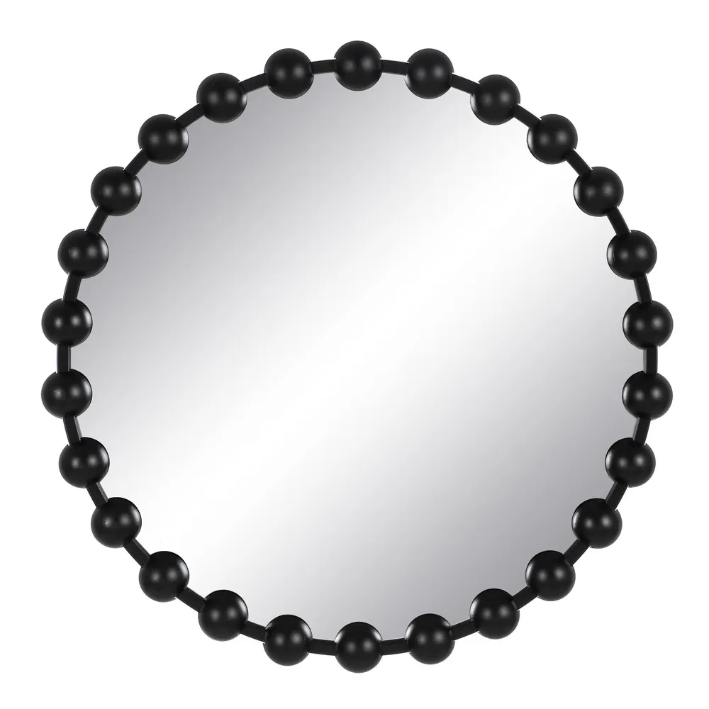 Oglinzi - Oglinda rotunda Bublles, metal negru - CreativDeco.ro