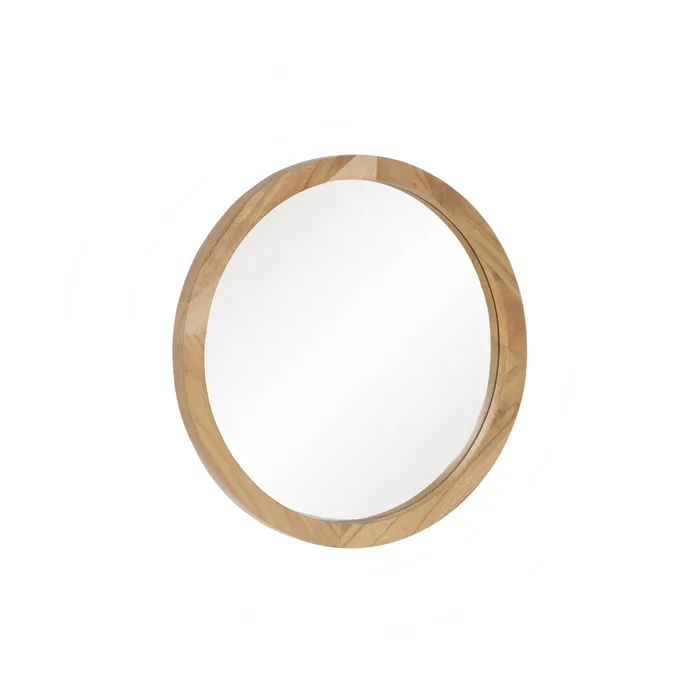 Oglinda rotunda rama lemn rustica|Oglinzi elegante si naturale [1]