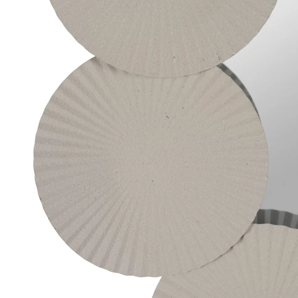 Oglinda rotunda rama alba moderna|Oglinzi elegante si creative [4]