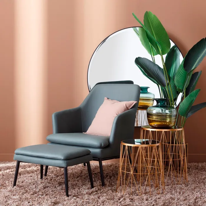 oglinda mare rotunda neagra decor contemporan CreativDeco [1]