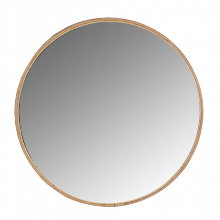 Oglinzi - Oglinda rotunda foarte mare bambus | Decoratiuni moderne