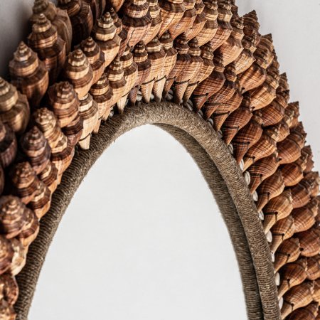 Oglinda etnica rotunda scoici|Oglinzi decorative [1]