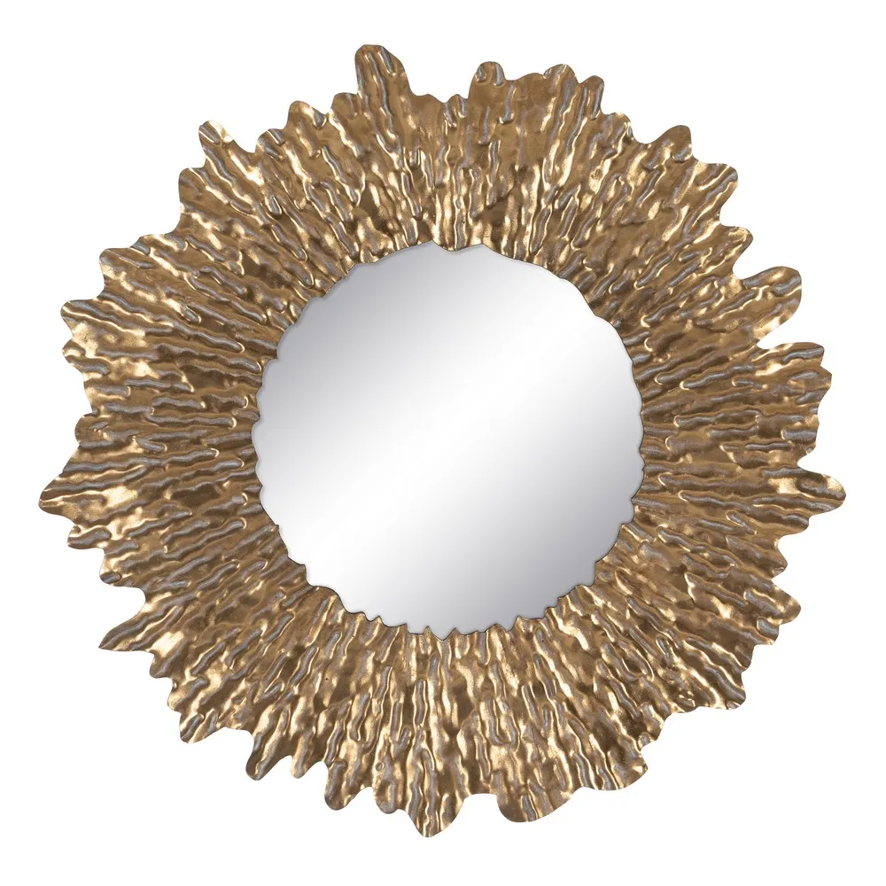 Glam - Oglinda Sunrise, metal auriu - CreativDeco.ro