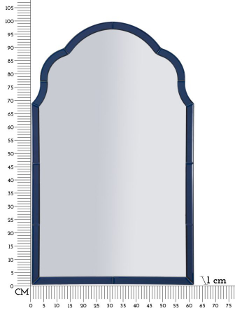 oglinda premium albastra CreativDeco pentru interioare sofisticate [7]