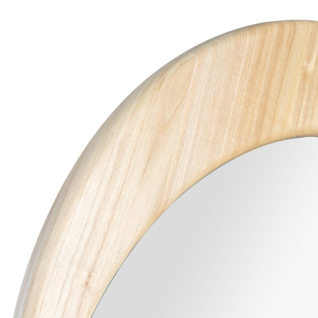 Oglindă tip dressing arcuită din lemn de paulownia natural – stil japandi [3]
