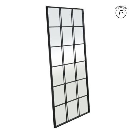 Oglinzi - Oglindă verticală tip fereastră cu ramă neagră din metal