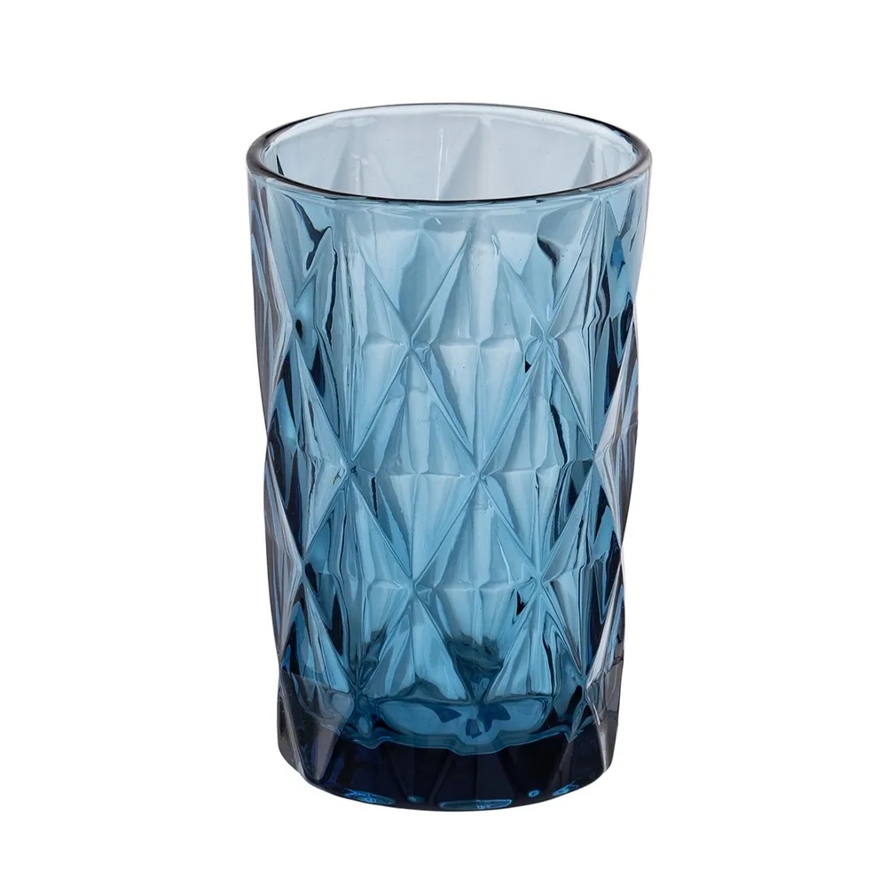 Colectia noua - Pahar Apa Blue, Sticla Albastru - CreativDeco.ro