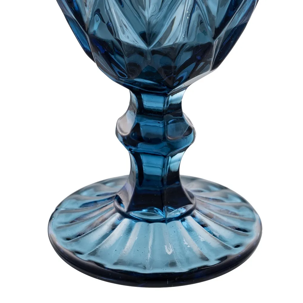 Pahar Vin Blue, Cristal Albastru - CreativDeco.ro [4]