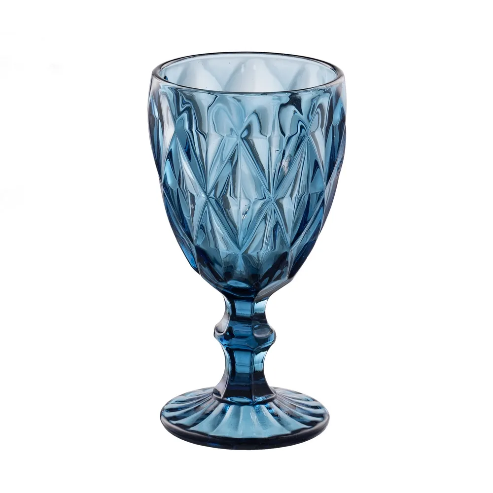 Colectia noua - Pahar Vin Blue, Cristal Albastru - CreativDeco.ro