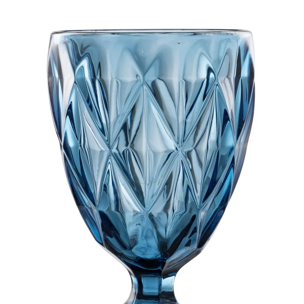 Pahar Vin Blue, Cristal Albastru - CreativDeco.ro [1]