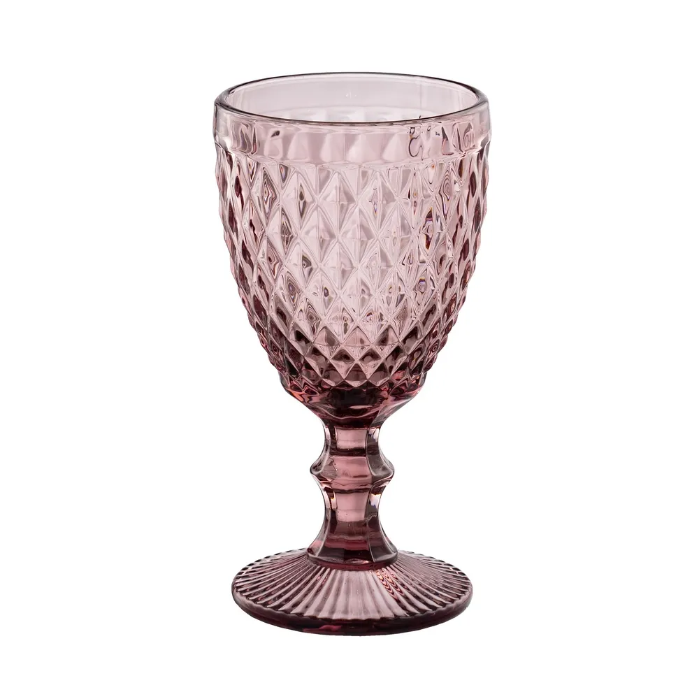 Colectia noua - Pahar Vin Pink, Cristal Roz - CreativDeco.ro