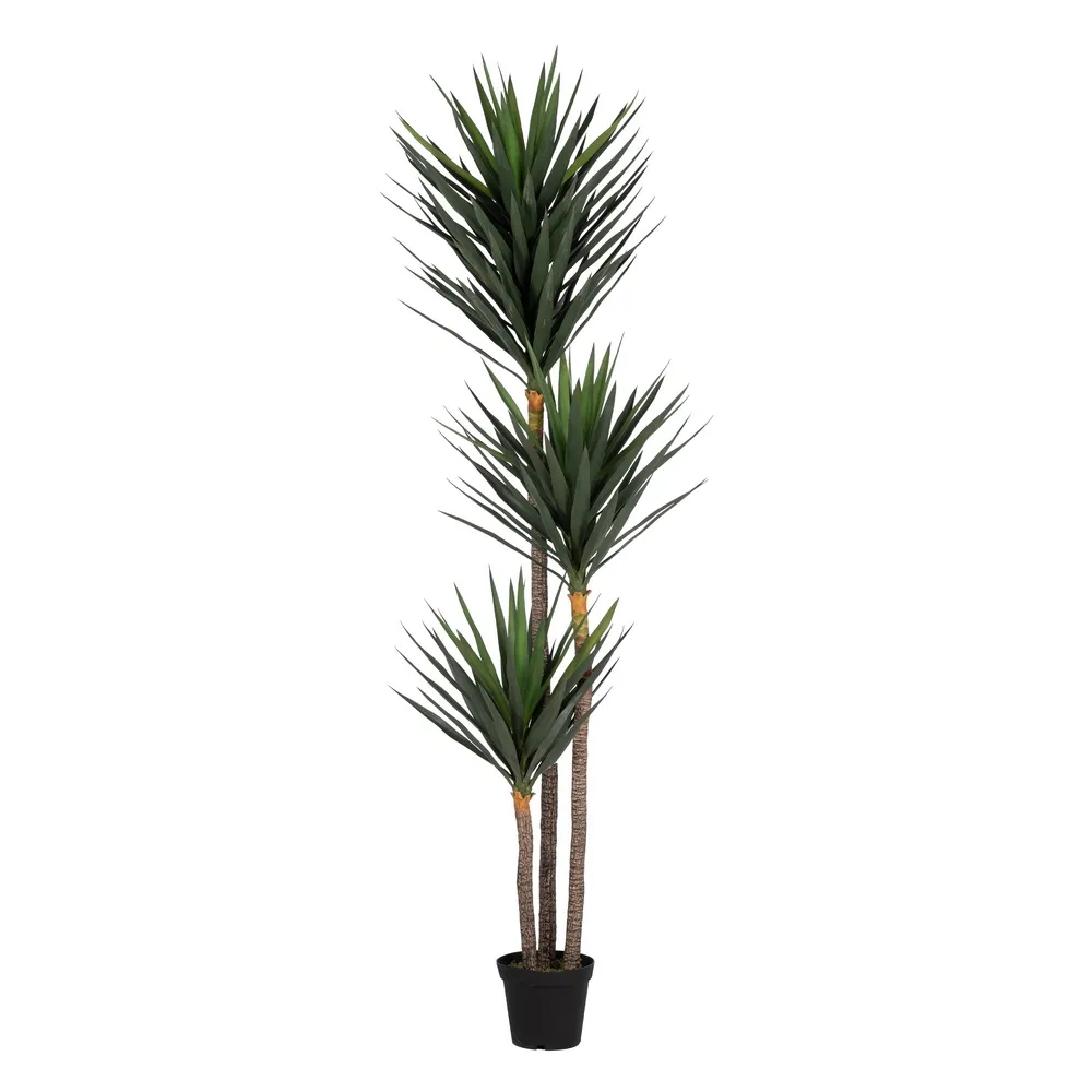 Obiecte decorative - Palmier artificial cu trei tulpini | Plante artificiale inalte