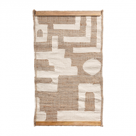 Panou decorativ bumbac crem boho|Panouri textile de calitate [1]