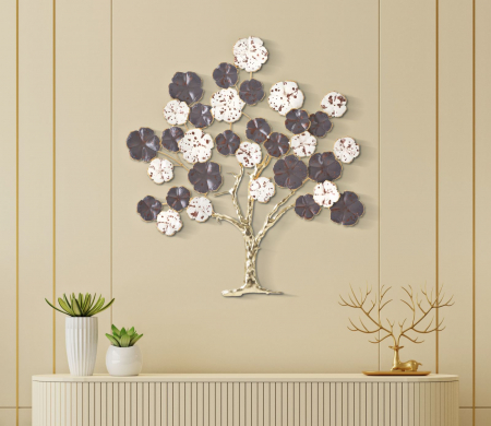 Decorațiune Metalică Perete Copac Design Modern CreativDeco - Accent Elegant pentru Interior [4]