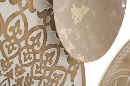 Decorațiune Perete Boho Chic cu Discuri Metalice CreativDeco - Efect Vizual Impresionant [2]