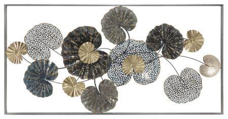 Decoratiuni perete - Flori Auriu si Negru - Lux CreativDeco