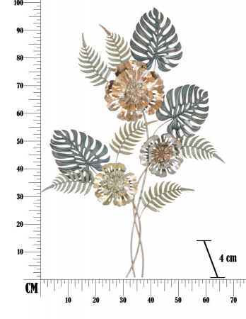 Decoratiune Metalica Frunze Flori Glam - CreativDeco [8]