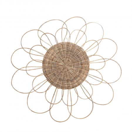 Decoratiuni perete din lemn - Panou decorativ ratan boho|Decoratiuni perete naturale
