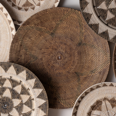 Panou decorativ ratan etnic|Decoratiuni perete naturale [2]