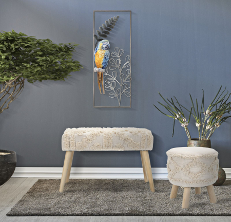 Decorațiune perete cu papagal albastru și galben - CreativDeco [4]