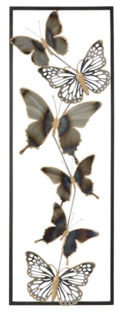 Decoratiuni perete - Panou Metalic Fluturi 3D | Decor Perete Elegant | CreativDeco