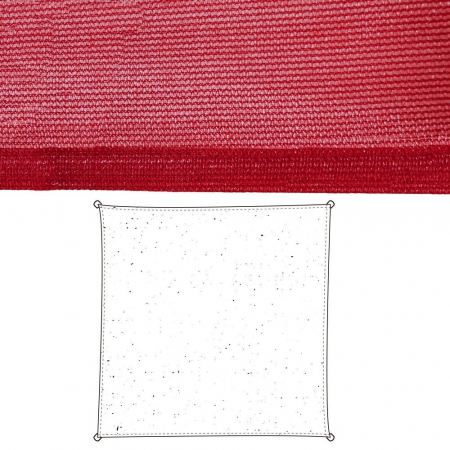 Accesorii Exterior - vela-umbrire-patrata-visiniu-hdpe