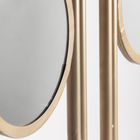 Paravan Art Deco Metal Auriu Sticla|Paravane Decorative Elegante [4]