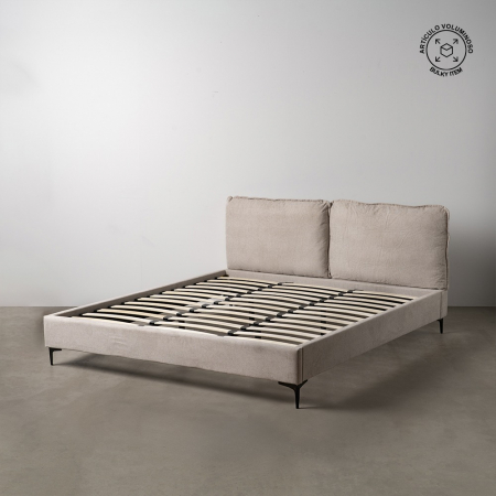 Paturi - Pat bej tapitat modern