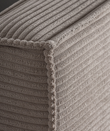 Pat tapițat poliester bej și lemn de pin [6]