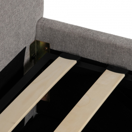 Pat tapitat gri cu depozitare [9]