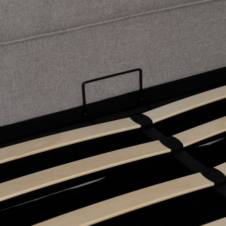 Pat tapitat gri cu depozitare [6]