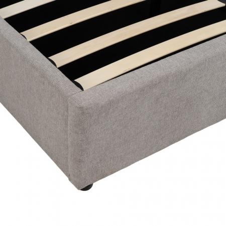 Pat tapitat gri cu depozitare [7]