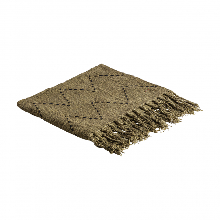 Provensal - Patura bumbac verde stil provensal|Textile de casa confortabile