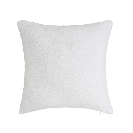 Perne in Stil Scandinav - Pernă albă din sherpa buclă de poliester 45x45 cm