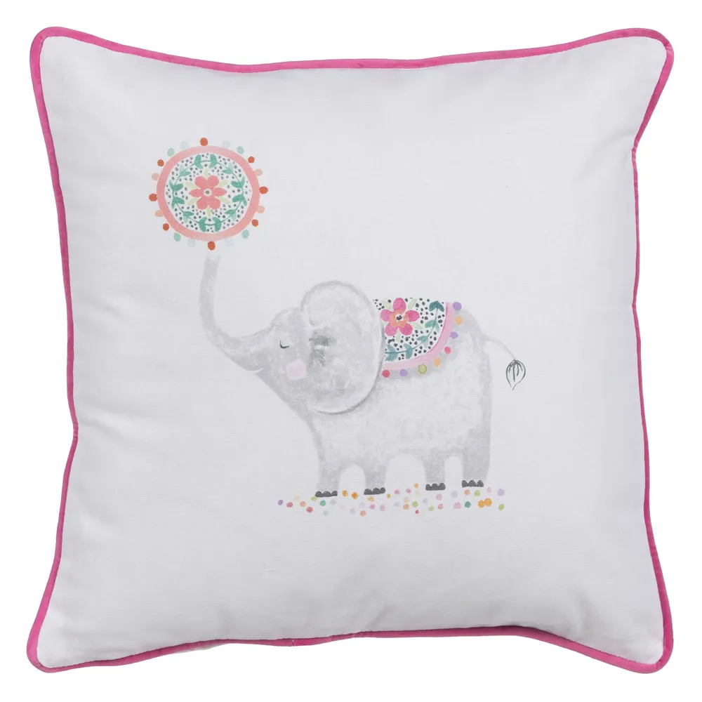 Perne decorative camera copilului - Perna bumbac copii elefant | Accesorii pat copii | CreativDeco.ro