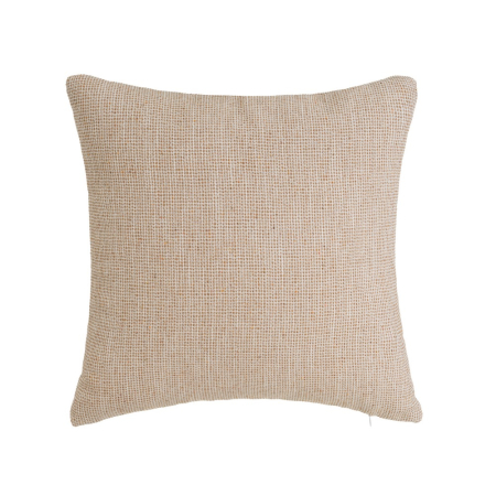 Perne Decorative in Stil Rustic - Pernă cu model în carouri din poliester maro 45x45 cm