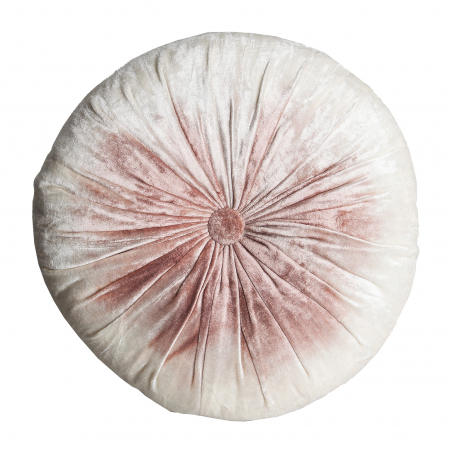 Textile - Perna decorativa rotunda bumbac alb roz kitsch|Perne creative de calitate
