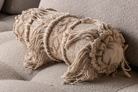 Perna decorativa bumbac crem vintage|Perne brodate de calitate [4]